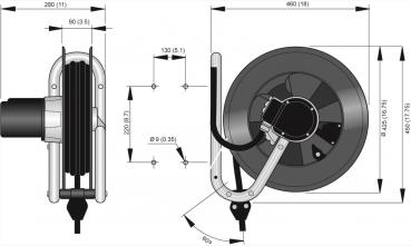 Preview: Nederman Kabelaufroller 793 - 400V - 30701293 / 30701493