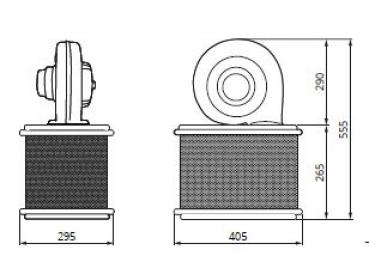 Preview: Mobile Absaugung von Aerosolen + Viren + Bakterien per Absaugarm