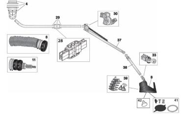 Nederman Profilteil für Absaugarm 4m horizontal - 10344521 Pos. 29
