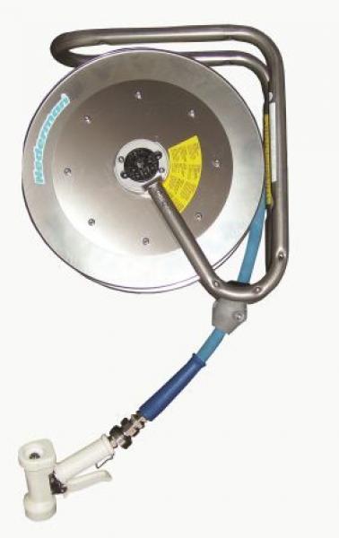 Nederman Edelstahl Schlauchaufroller Set Küche - klein / 49800193