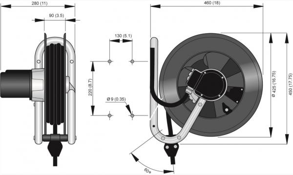Nederman Kabelaufroller 793 - 400V - 30701293 / 30701493