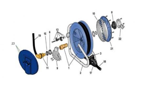 Drehdurchführung 3/8" Niederdruck - 30342422 Pos. 11