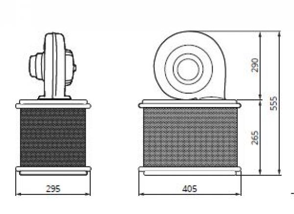 Mobile Absaugung von Aerosolen + Viren + Bakterien per Absaugarm