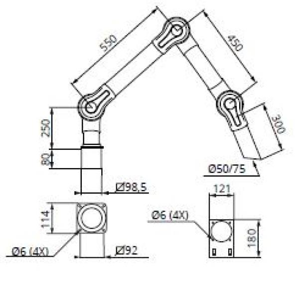 Mobile Absaugung von Aerosolen + Viren + Bakterien per Absaugarm