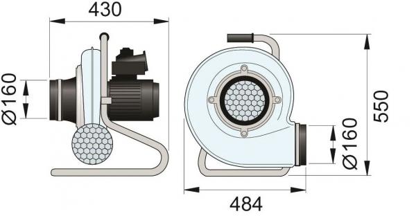 Nederman Ventilator N16 / N24 - mobil - 14511321 / 14511322