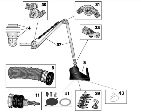 Nederman Horizontalgelenk - 10321810 Pos. 28