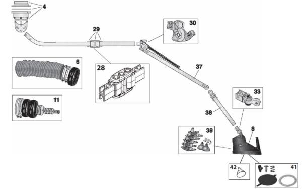 Nederman Profilteil für Absaugarm 4m horizontal - 10344521 Pos. 29